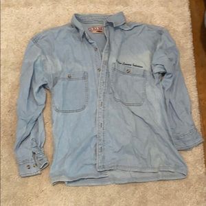 Jean button down